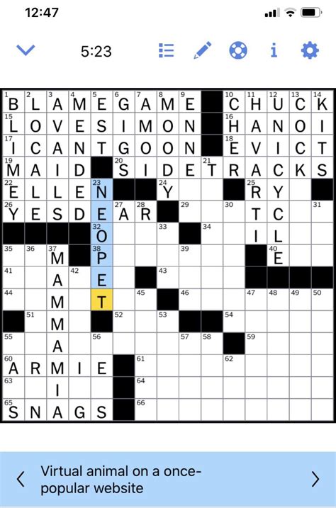 The <strong>Crossword</strong> Solver found 30 answers to "Disneyland <strong>ride</strong>", 4 letters <strong>crossword</strong> clue. . Like a free ride nyt crossword